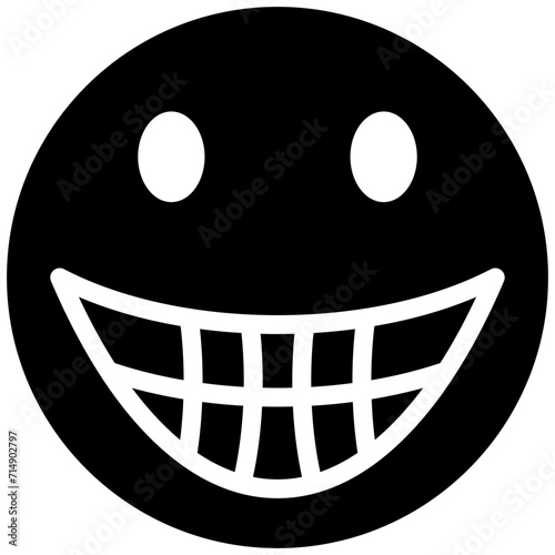 Grinning Face with Big Eyes vector icon illustration of Emoji iconset.