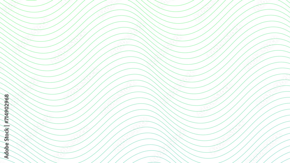 Abstract colorful green lines on a white background. Futuristic colorful blend wave lines on transparent background. Modern colorful flowing wave lines and glowing moving lines.	
