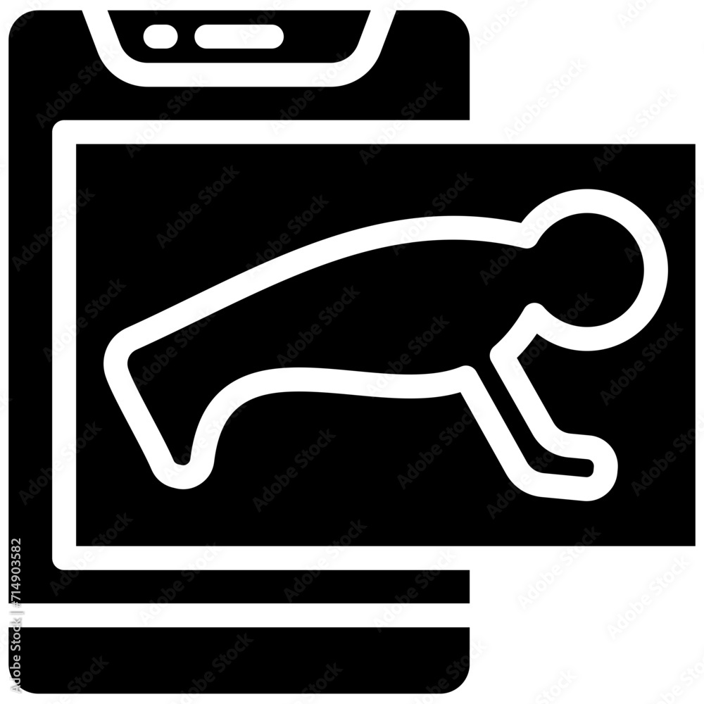 Push Up vector icon illustration of Workout App iconset. Push Up vector icon illustration of Workout App iconset.