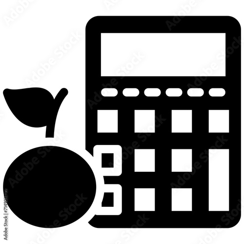 Calorie Calculator vector icon illustration of Workout App iconset.