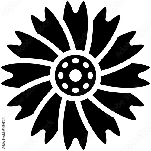 Chamomile vector icon illustration of Flowers iconset.