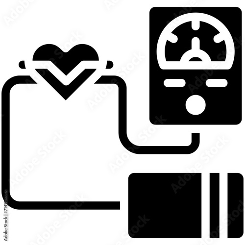 Blood Pressure vector icon illustration of Health Checkup iconset.
