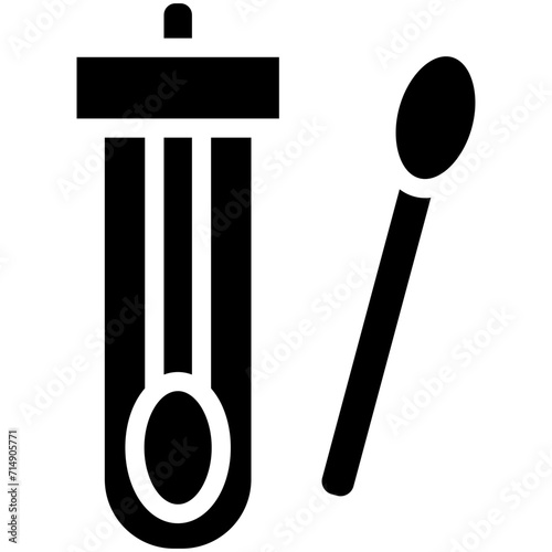 Swab Test vector icon illustration of Health Checkup iconset.
