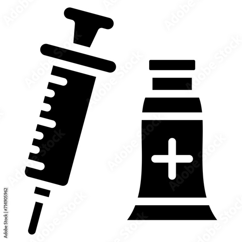 Vaccination vector icon illustration of Health Checkup iconset.