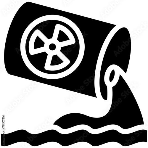Toxic Waste vector icon illustration of Pollution iconset.