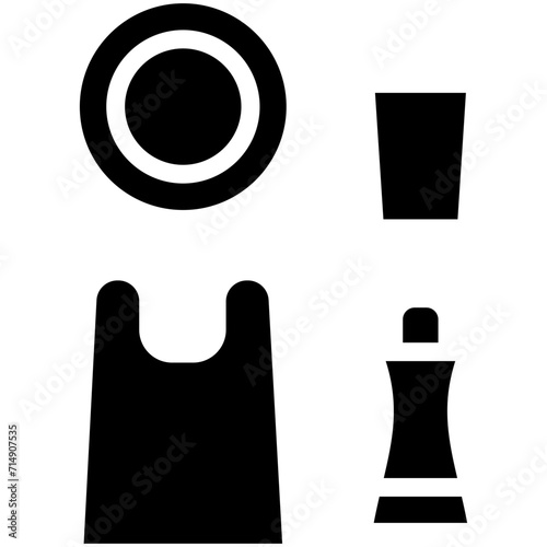 Plastic vector icon illustration of Pollution iconset.