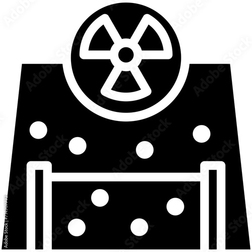 Radioactive vector icon illustration of Pollution iconset.