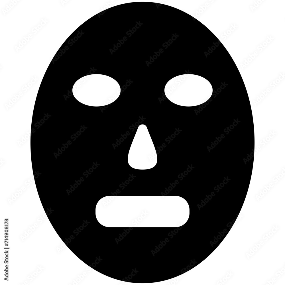 Facial Mask vector icon illustration of Spa iconset. Facial Mask vector icon illustration of Spa iconset.