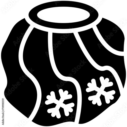 Ice Bag vector icon illustration of Spa iconset.