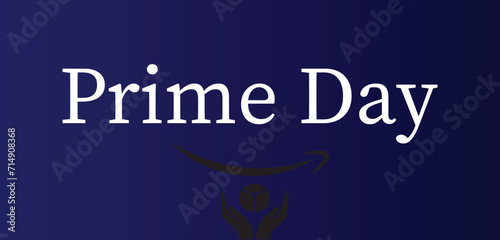  Amazon Prime Day Stylish Text illustration Design
