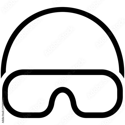 Swimming Glasses vector icon illustration of Spa iconset.