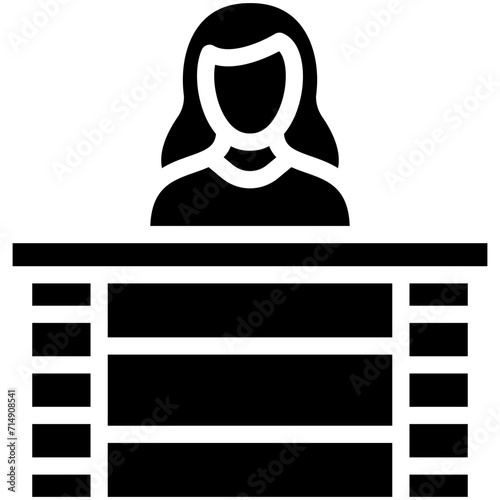 Information Desk vector icon illustration of Spa iconset.