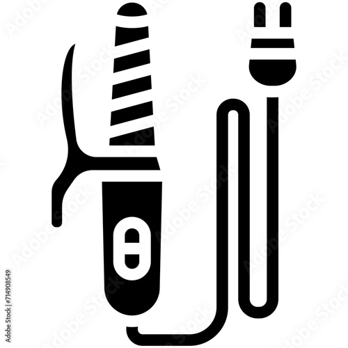 Hair Curler vector icon illustration of Spa iconset.
