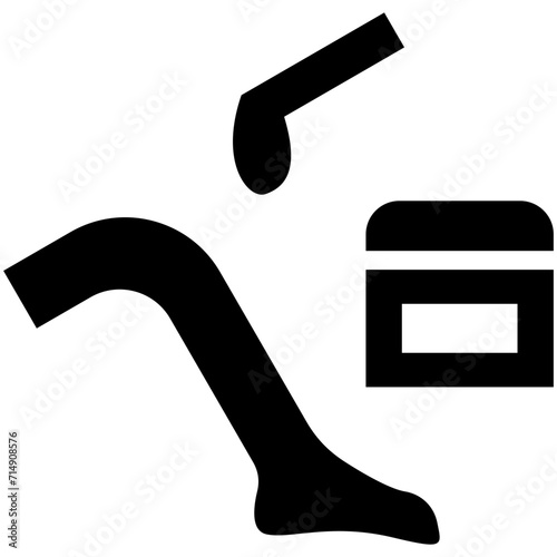 Waxing vector icon illustration of Spa iconset.