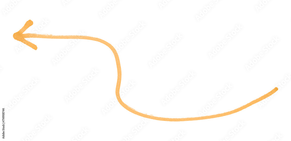 Orange arrows isolated on transparent background Orange arrows isolated on transparent background