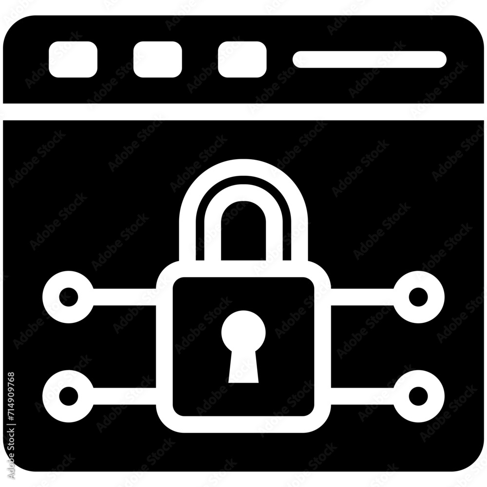 Website Locked vector icon illustration of Shopping and Ecommerce iconset. Website Locked vector icon illustration of Shopping and Ecommerce iconset.
