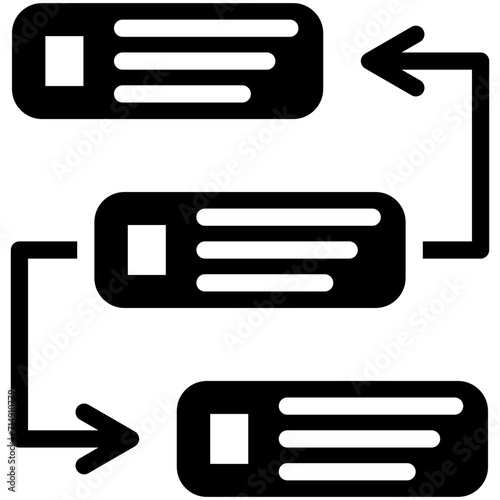 Backlog vector icon illustration of Project Management iconset.