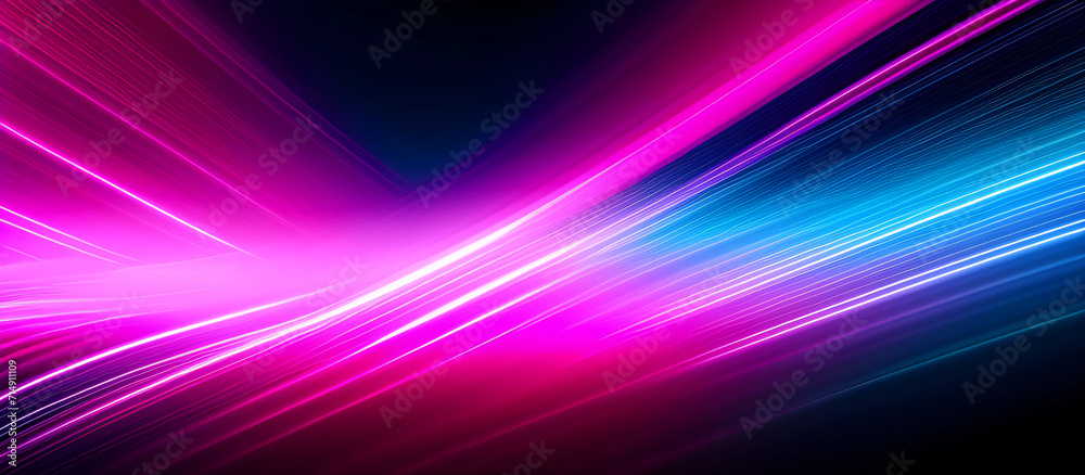 abstract neon lines background with glowing pink and blue lights abstract neon lines background with glowing pink and blue lights