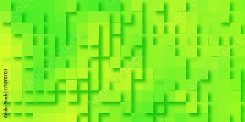 Green geometric pattern abstract background with geometric shapes, extrude style 3D geometric abstract green background, Modern seamless Successful Technology Startup background with cubes.