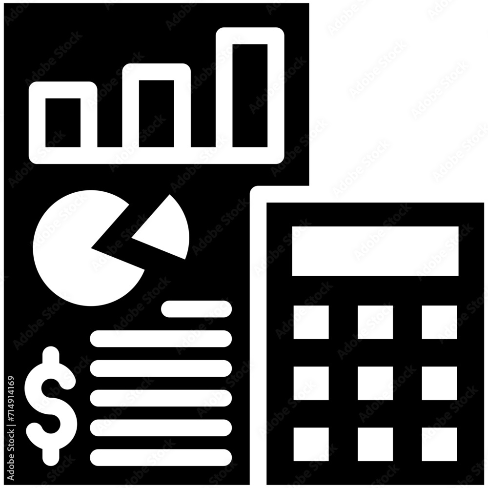 Budget Planning vector icon illustration of Finance and Money iconset. Budget Planning vector icon illustration of Finance and Money iconset.