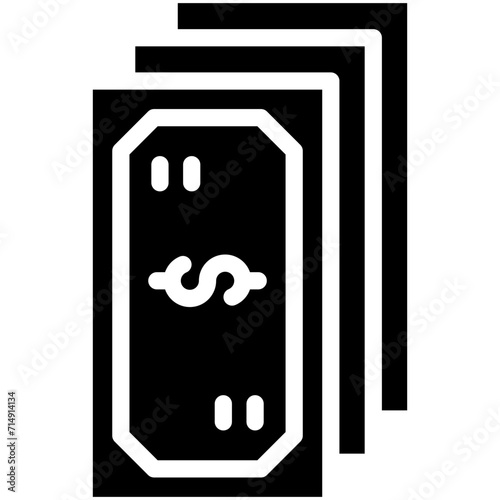 Cash vector icon illustration of Finance and Money iconset.