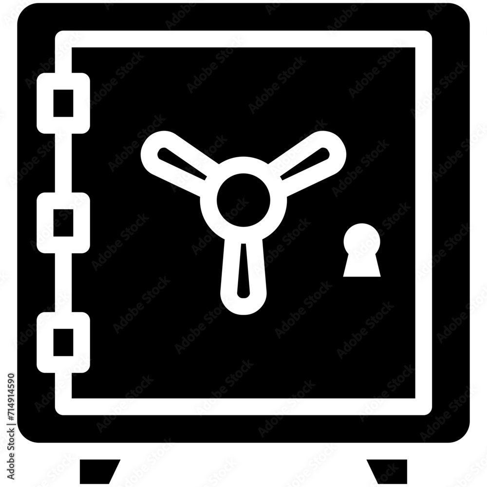 Strongbox vector icon illustration of Finance and Money iconset. Strongbox vector icon illustration of Finance and Money iconset.