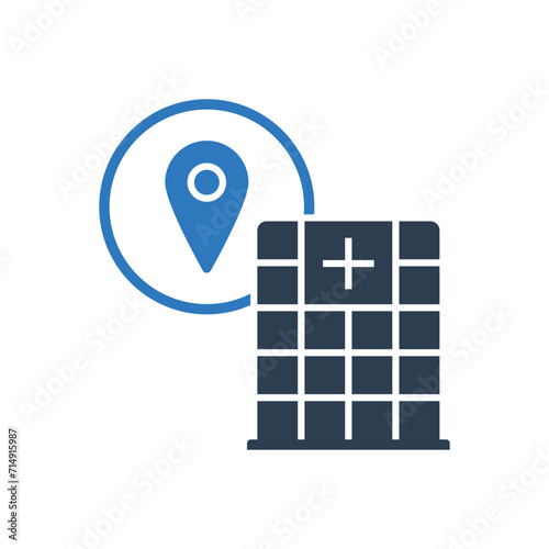Hospital Location Icon - Address Icon