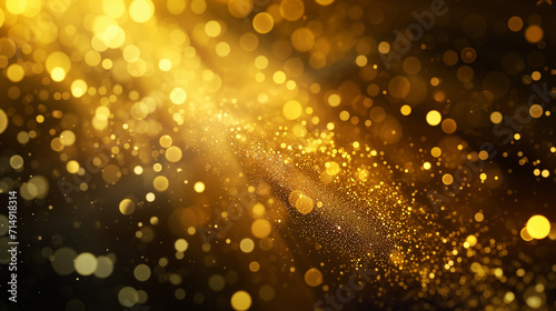 abstract golden twinkle background, Ai generated image