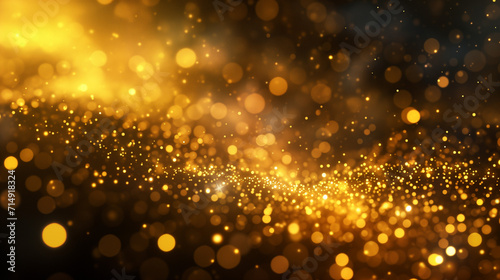 abstract golden twinkle background  Ai generated image