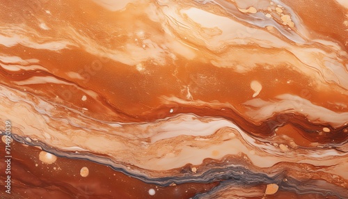 Abstract marble texture in warm hues, suitable for backgrounds or wallpaper designs.
