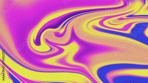 4K Abstract Wave Pink Yellow blurred grainy gradient banner background texture Colorful digital grain soft noise effect Nostalgia, vintage, retro