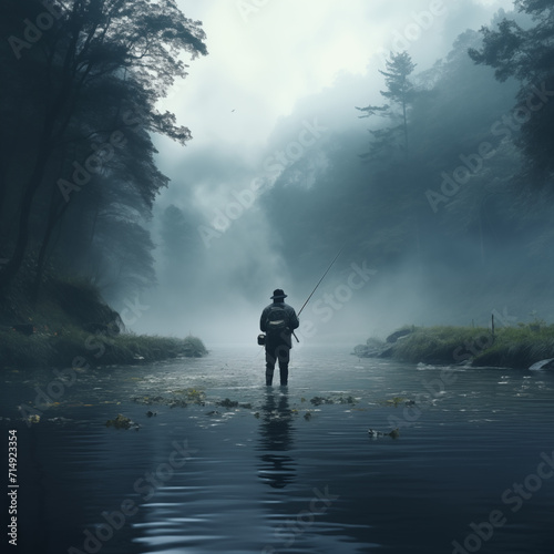 fishing on the lake © Hendri