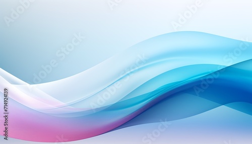 Abstract blue and pink waves on a gradient background, suitable for modern design elements and wallpapers.