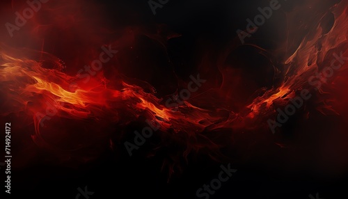 Abstract fiery background with dynamic red and orange flames on a dark backdrop.