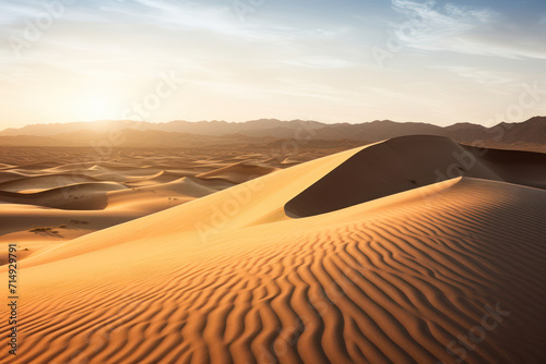 Desert Dune Dance  A Majestic Journey through the Arid Sahara Sands