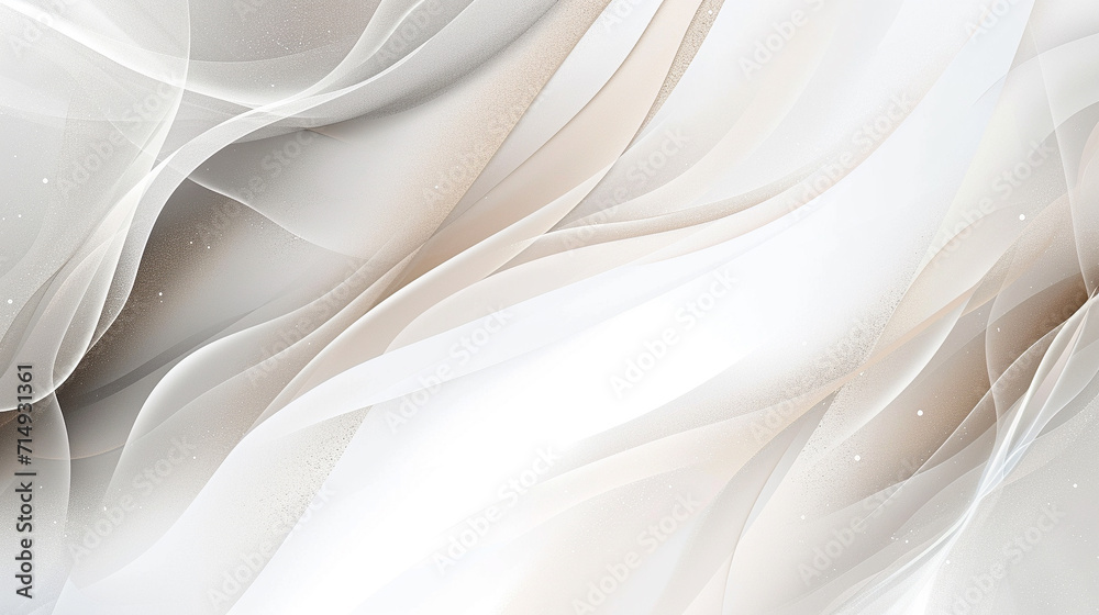 Taupe and White banner background. PowerPoint and business background.