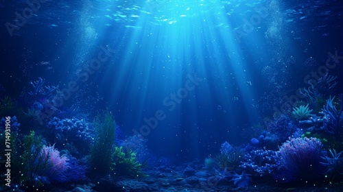 Ocean Depths at Night  Bioluminescent Sea Life  Ideal for Marine Biology Research  Aquarium Exhibits  Underwater Filmmaking