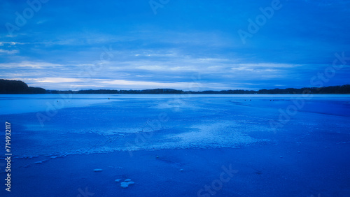 View of the sea from the beach - Winter - Landscape - Snow - Background - Ice - Cold 