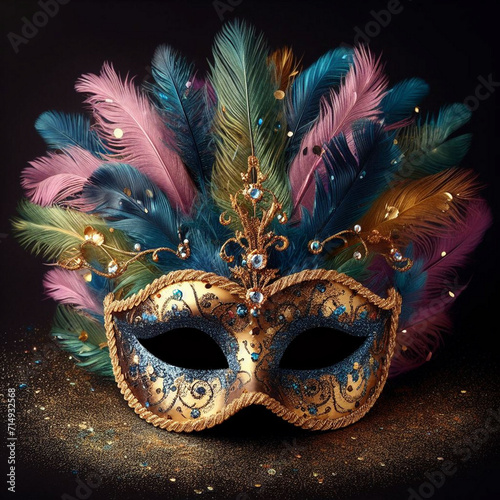 Venice Carnival Party generated ai