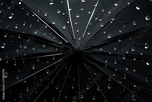 an umbrella with drops.