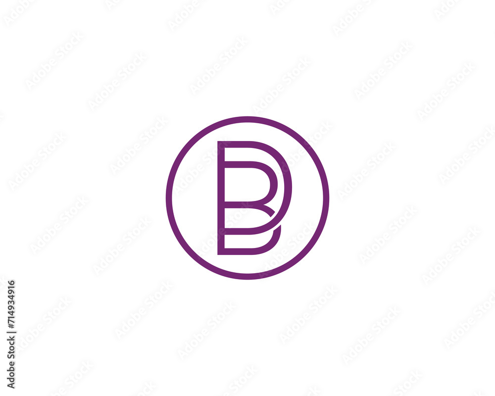 DB BD logo design vector template DB BD logo design vector template