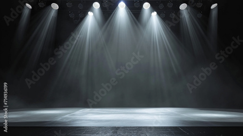 multi-purpose show stage. Suitable platform for concerts, dances, one-man plays. Stand up show. Suitable for backgrounds. Contemporary looking, bright and bright stage.