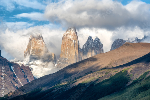 Torres Del Paine National Park in the Magallanes Region of Chile. photo