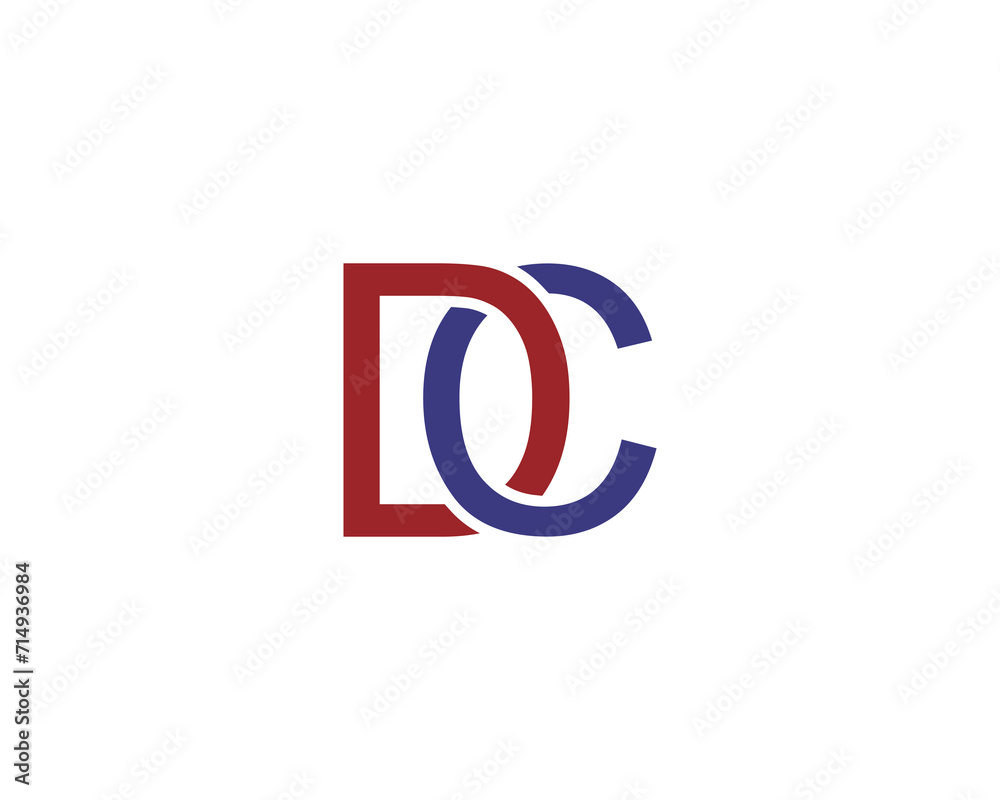 DC logo design vector template DC logo design vector template