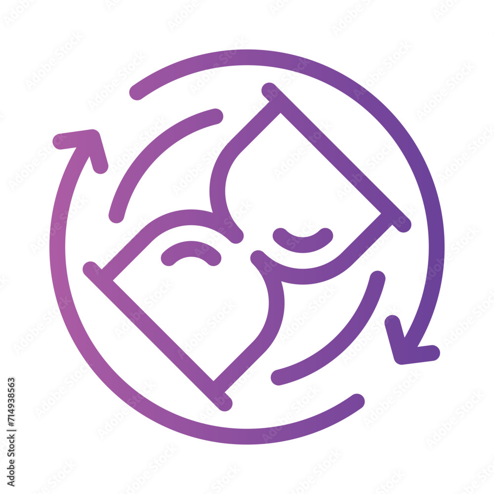 timing gradient icon timing gradient icon