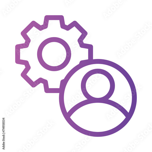 management gradient icon