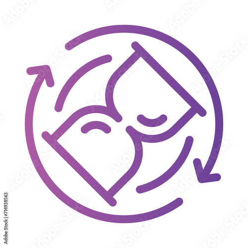 timing gradient icon