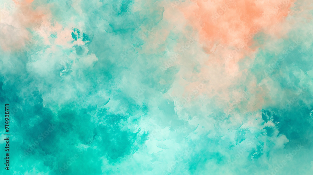 Blue-Green and Coral banner background. PowerPoint and Business background. Blue-Green and Coral banner background. PowerPoint and Business background.