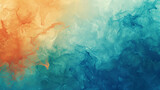Blue-Green and Coral banner background. PowerPoint and Business background.