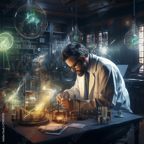scientist working in the laboratory